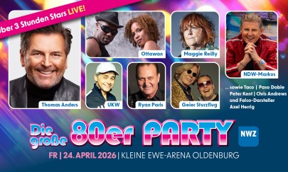 Die gro&szlig;e 80er Party