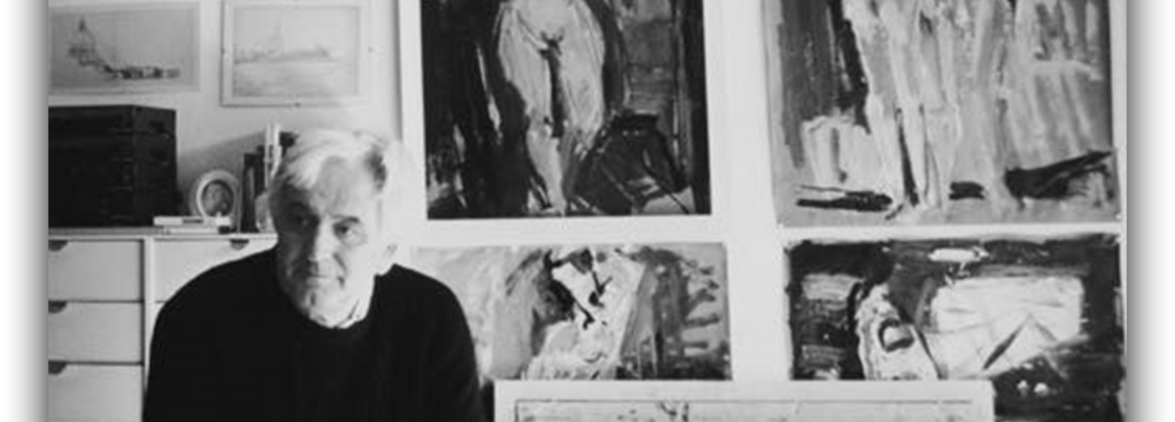 Werner Tegethof im Atelier Werner Tegethof im Atelier