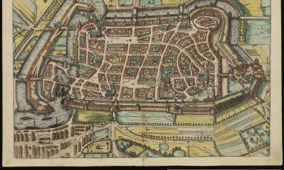 Lüneburg, Vogelschaukarte, [1600?]