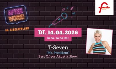 Best of 90s AkustiK Session am 14.04. zwischen 18 und 20 Uhr im famila Einkaufsland Wechloy