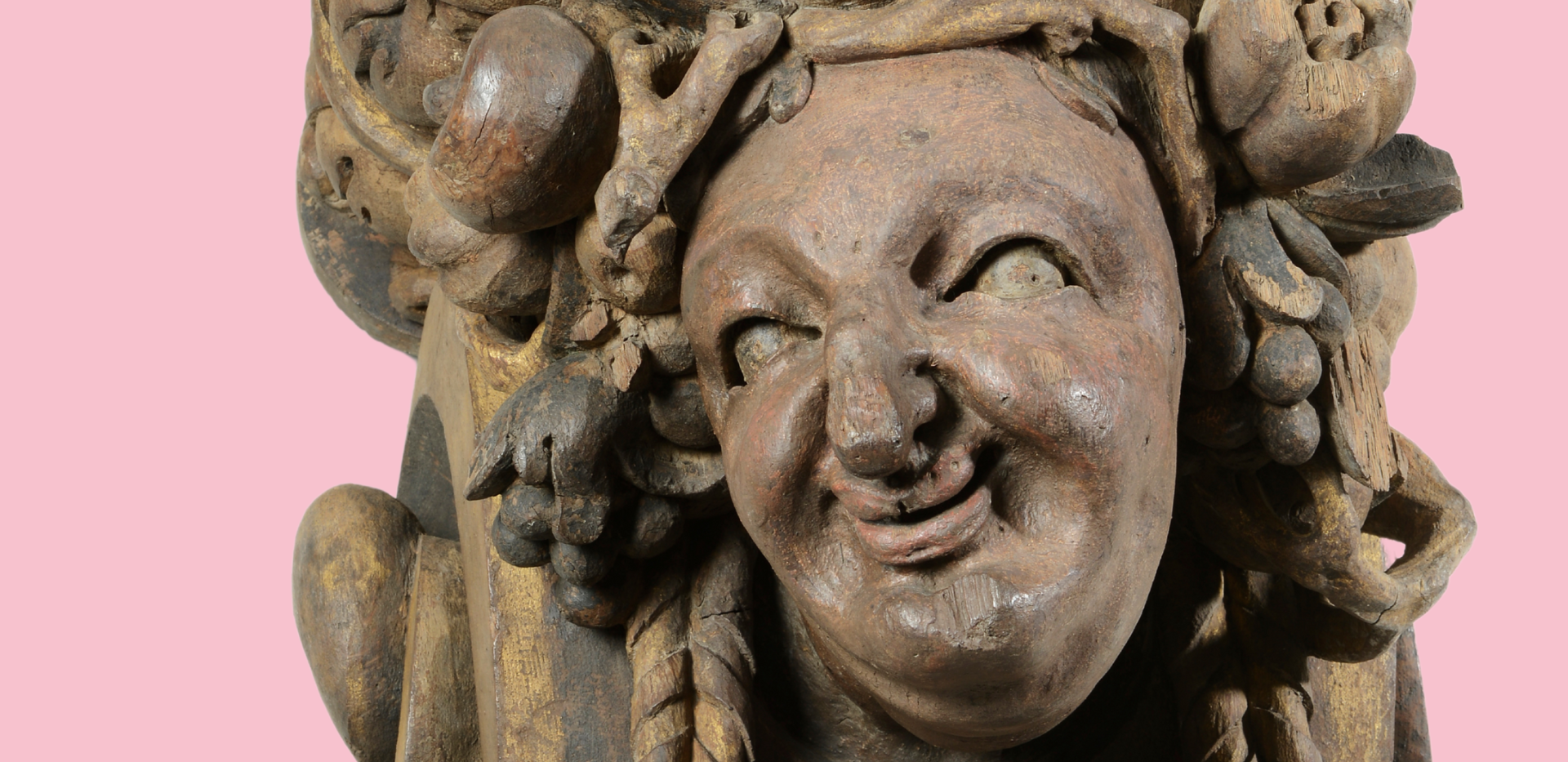 Ludwig Münstermann, Maskenartiger Konsolkopf einer Frau (Detail), um 1635