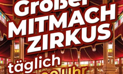 Plakat zum kostenlosen Programm im Spiegelzelt. Copyright: OSV