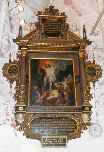 Dugend-Epitaph von 1640. Dugend-Epitaph von 1640.