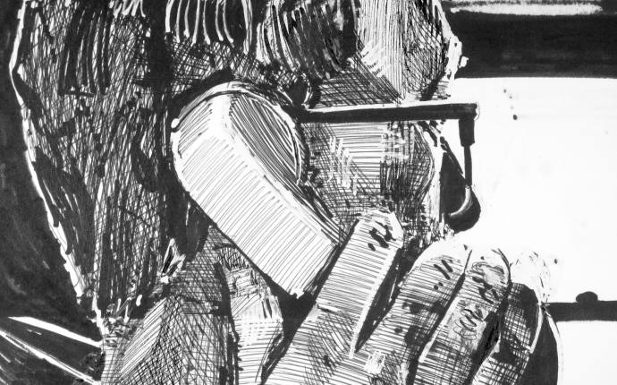 Matt Bollinger, Mark of the Wolf, Filmstill, Handgezeichnete Stop-Motion-Animation, 2016 Matt Bollinger, Mark of the Wolf, Filmstill, Handgezeichnete Stop-Motion-Animation, 2016