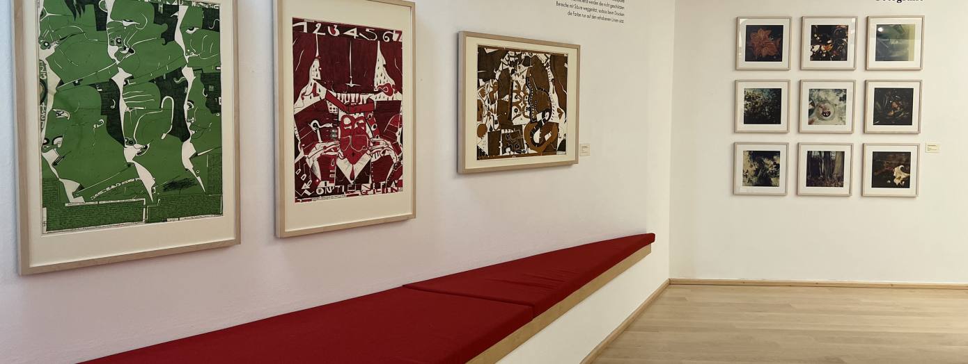 Blick in die aktuelle H&auml;ngung der Dauerausstellung