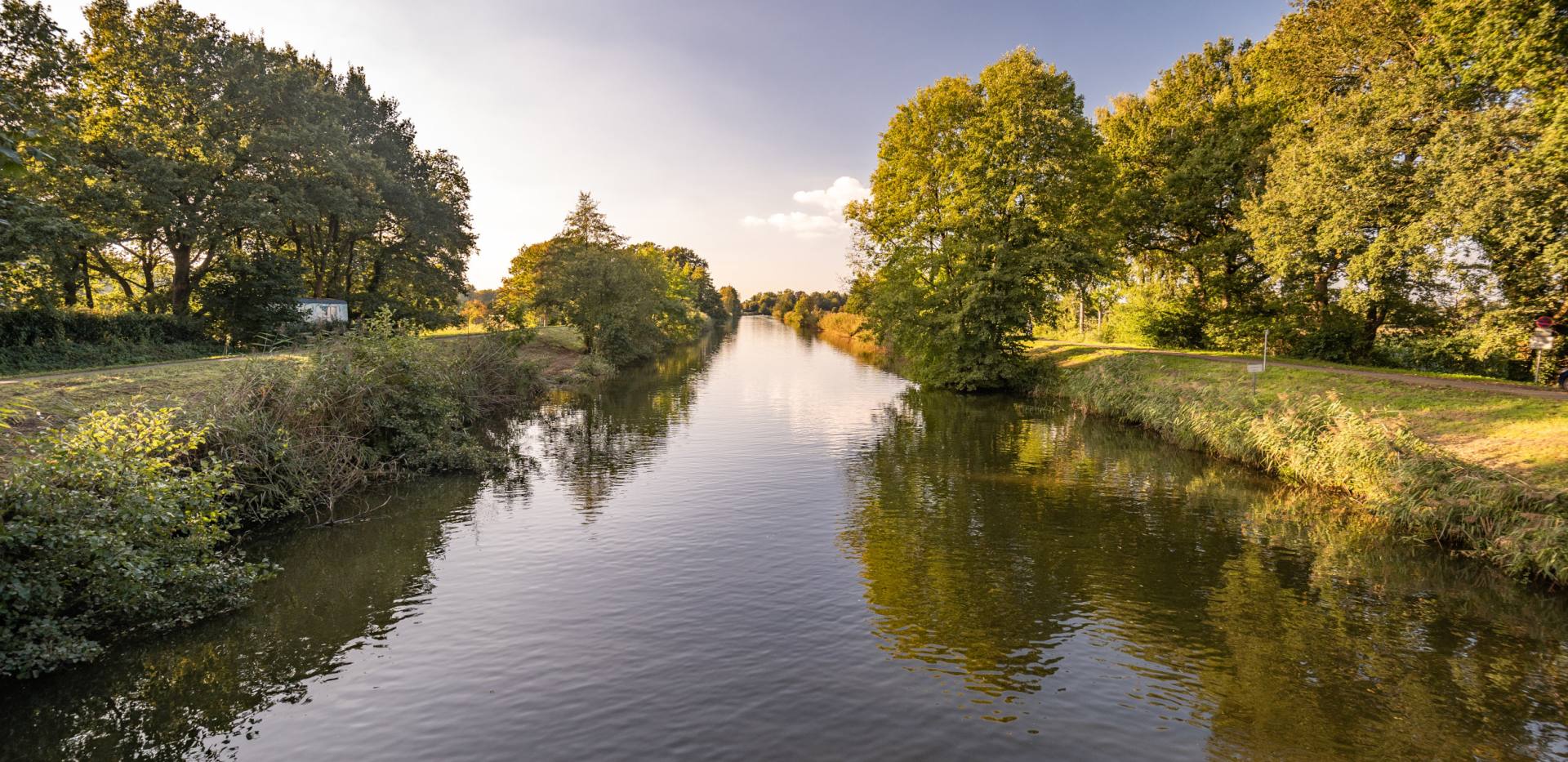 Blick auf den Fluss Hunte