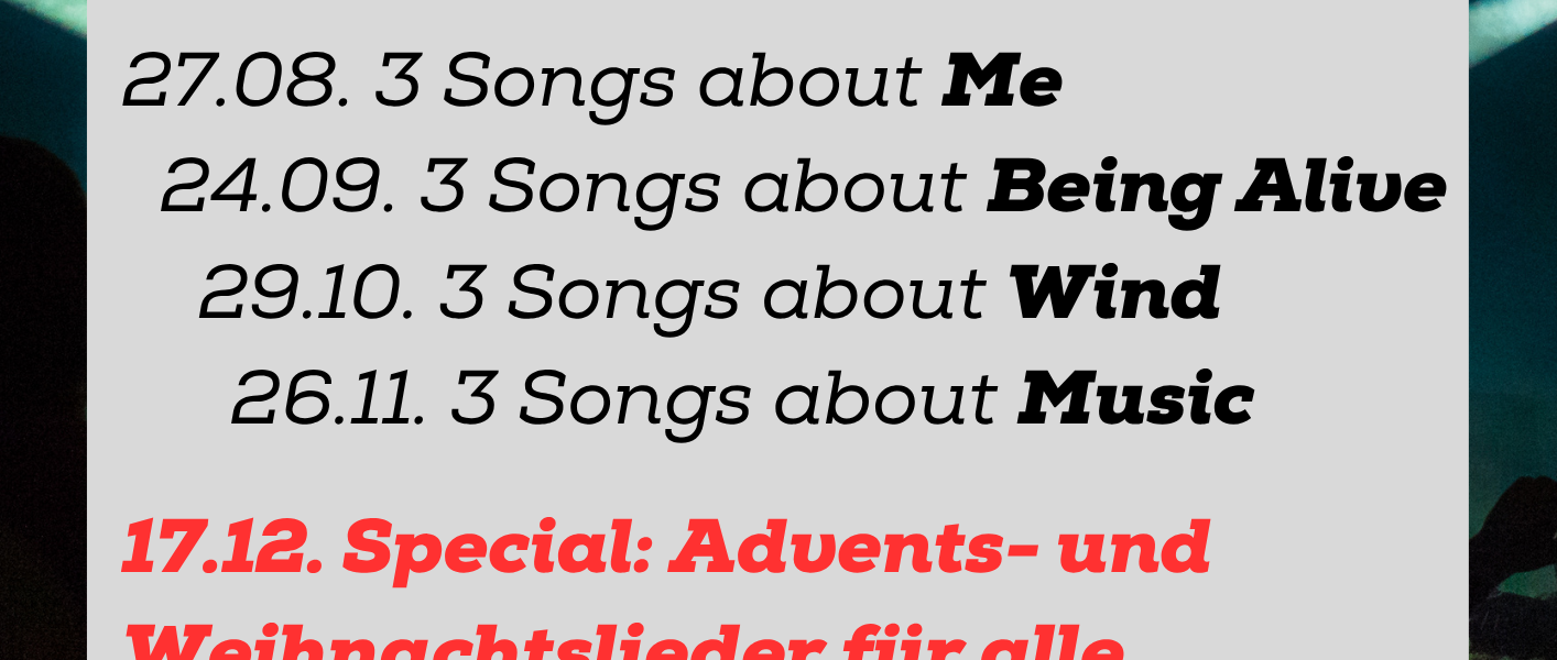 Termine offenes Chorsingen inkl. Special Termine offenes Chorsingen inkl. Special