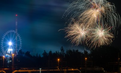 Feuerwerk über dem Kramermarkt. Foto: Sascha Stüber Feuerwerk über dem Kramermarkt. Foto: Sascha Stüber