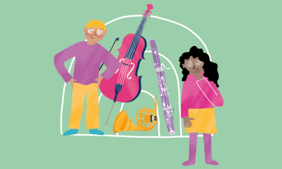 Kinder im Orchester