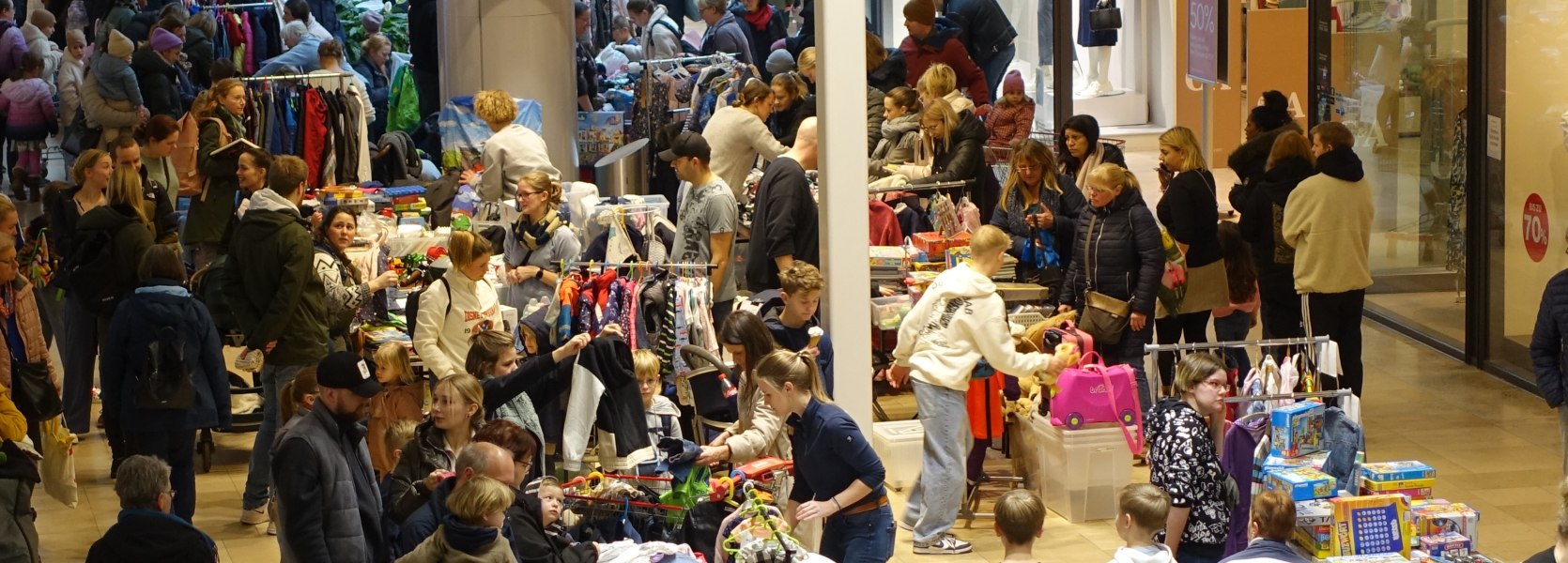 Flohmarkt im Einkaufsland