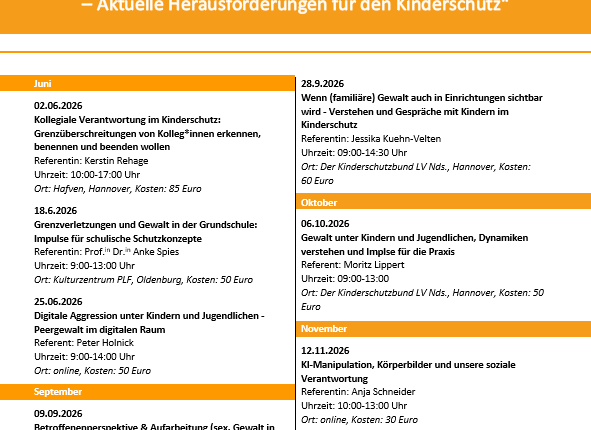 Flyer zur Fortbildungsinnitiative 2026