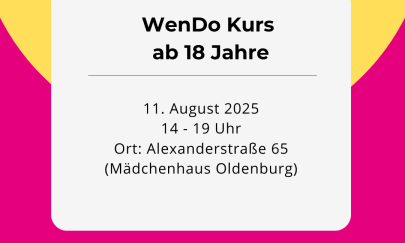 WenDo ist ein Konzept der feministischen Selbstbehauptung und Selbstverteidigung WenDo ist ein Konzept der feministischen Selbstbehauptung und Selbstverteidigung