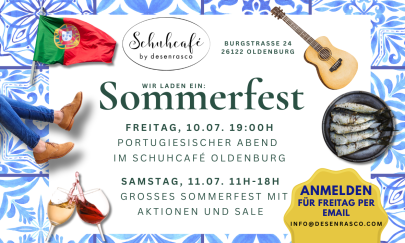 Das Schuhcaf&eacute; Oldenburg l&auml;dt zum Sommerfest am 10. und 11. Juli ein.