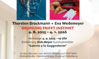 Flyer für eine Kunstausstellung
