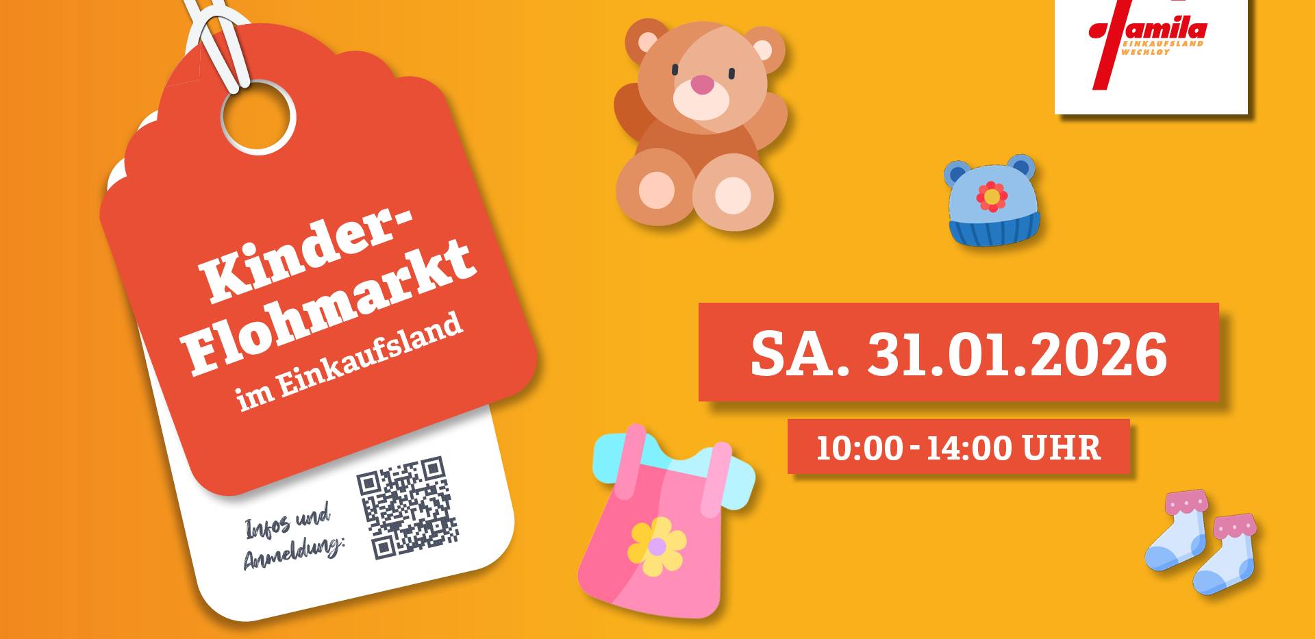 Kinderflohmarkt im Einkaufsland am 31.01.2025 von 10-14 Uhr Kinderflohmarkt im Einkaufsland am 31.01.2025 von 10-14 Uhr