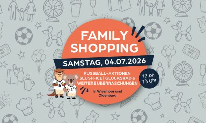 Family Shopping - Anpfiff in die Ferien bei buss wohnen Family Shopping - Anpfiff in die Ferien bei buss wohnen