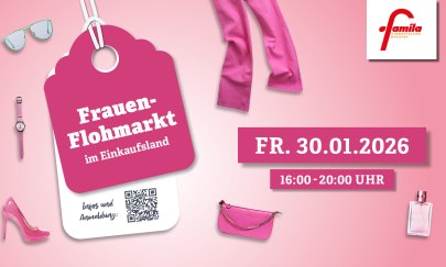 Frauenflohmarkt im Einkaufsland am 30.01.2026 von 16-20 Uhr