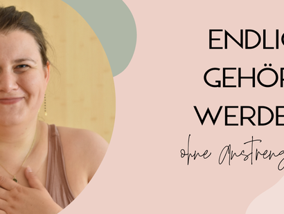 Endlich gehört werden ohne Anstrengung