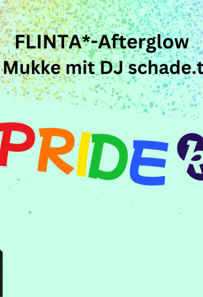 Afterglow Veranstaltungsbild mit DJ schade.trotzdem