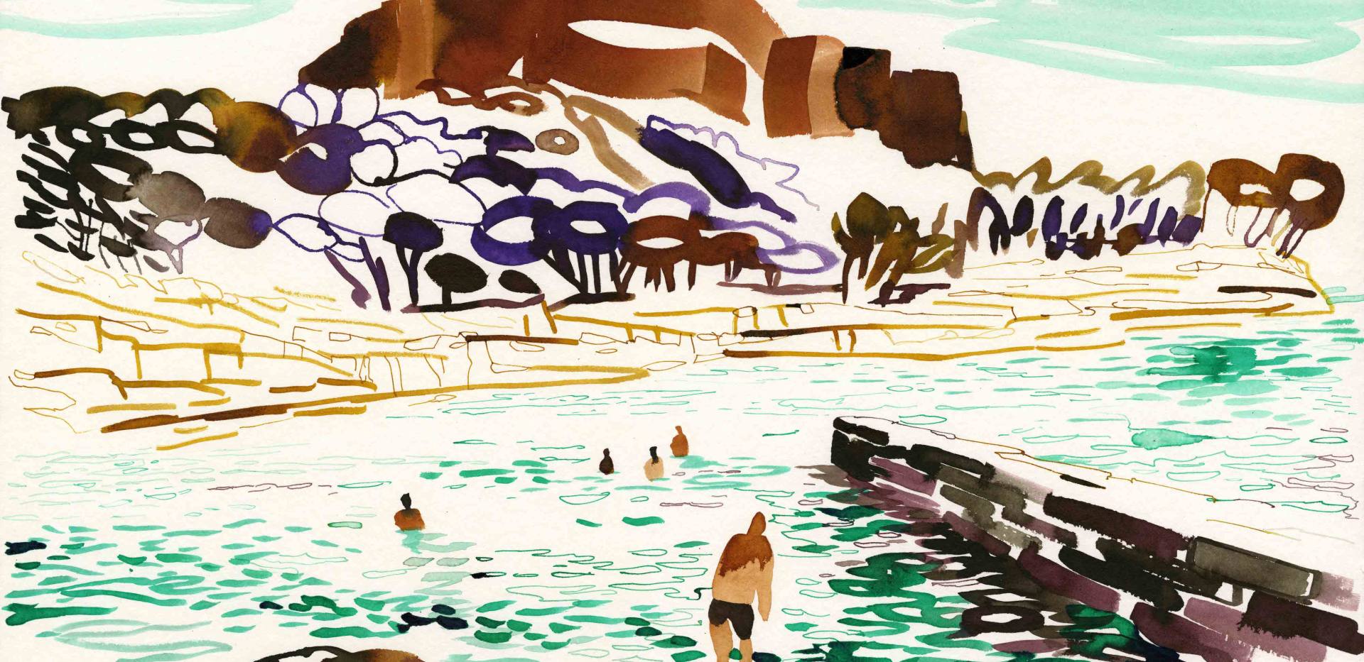 Christoph Niemann, Plage du Corton, aus Away, 2021