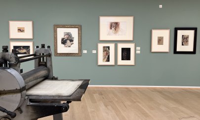 Blick in die Dauerausstellung "Horst Janssen. Neu entdeckt!"