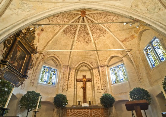 Innenansicht der Gertrudenkapelle.