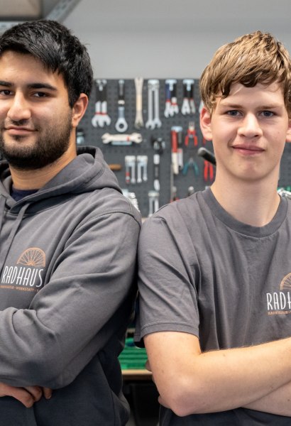 Mitarbeiter*innen im Radhaus 47