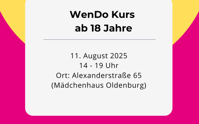 WenDo ist ein Konzept der feministischen Selbstbehauptung und Selbstverteidigung WenDo ist ein Konzept der feministischen Selbstbehauptung und Selbstverteidigung