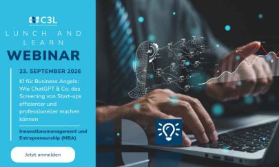 Online Webinar: KI für Business Angels: Wie ChatGPT & Co. das Screening von Start-ups effizienter und professioneller machen können