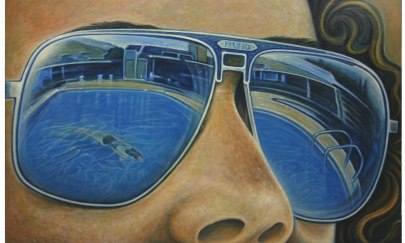 Hendrik Spiess, Τhe Sunglasses, Öl auf Leinwand