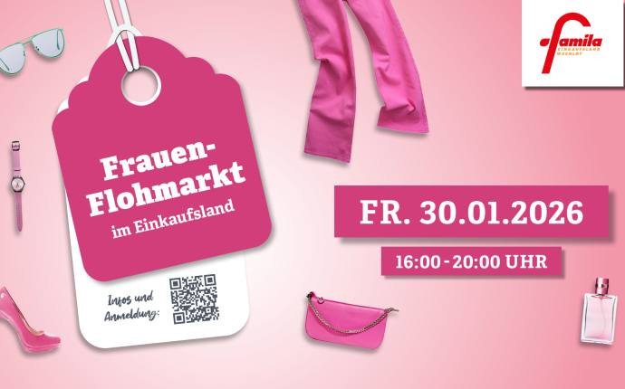 Frauenflohmarkt im Einkaufsland am 30.01.2026 von 16-20 Uhr