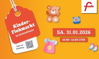 Kinderflohmarkt im Einkaufsland am 31.01.2025 von 10-14 Uhr