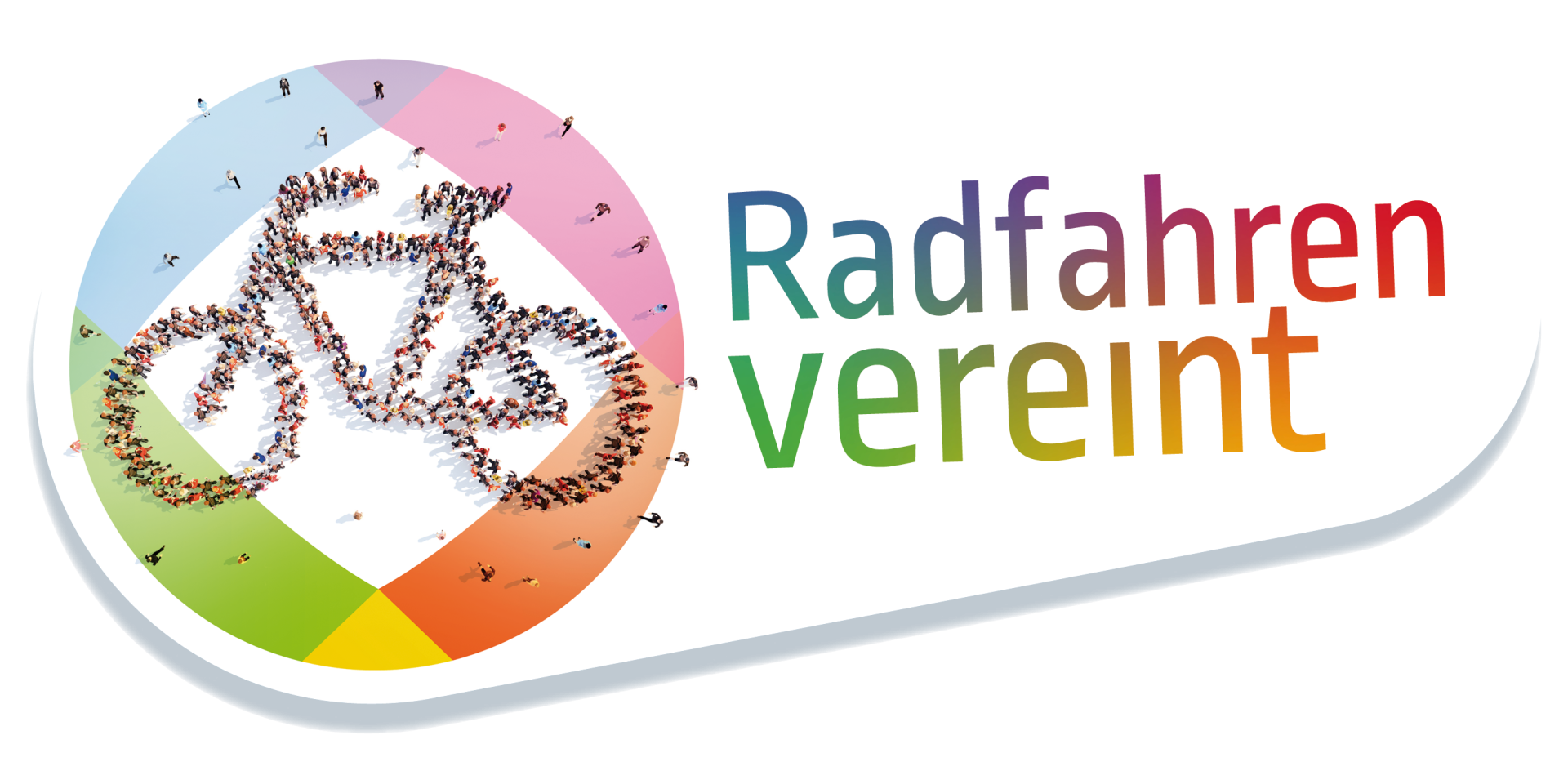 Logo "Radfahren vereint"