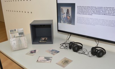 KI-Station in der Horst-Janssen-Ausstellung