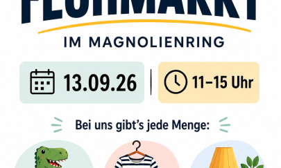 Flohmarkt am 13.9. im Magnolienring in Oldenburg-Bloherfelde