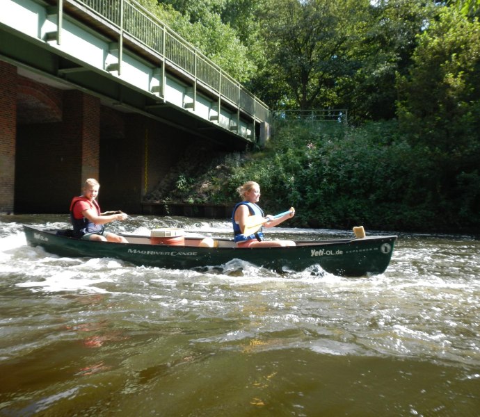durch die Stromschnelle durch die Stromschnelle