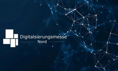 Dunkelblauer Sternenhimmel als Titelbild des Events mit Logo der Digitalisierungsmesse Nord Dunkelblauer Sternenhimmel als Titelbild des Events mit Logo der Digitalisierungsmesse Nord