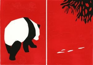 Christoph Niemann, Giant Panda, aus der Zoo-Serie. Christoph Niemann, Giant Panda, aus der Zoo-Serie.