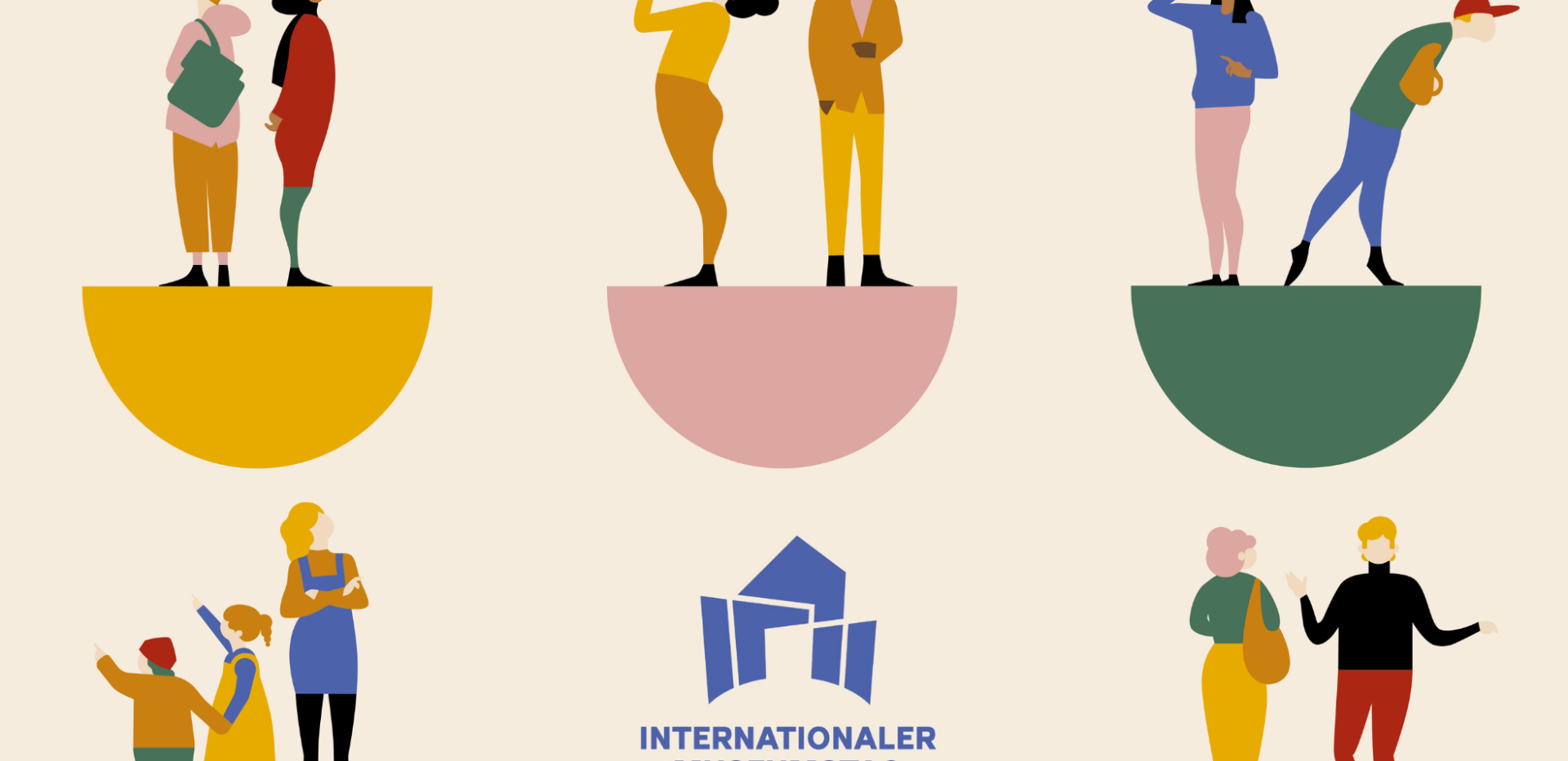 Museumsbesuchende. Museumsbesuchende.