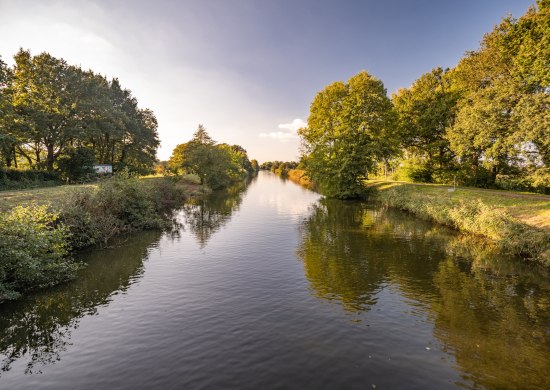 Blick auf den Fluss Hunte