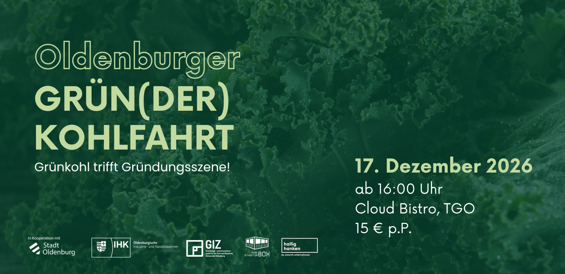 Eventbrite Titelbild - Oldenburger Grün(der)kohlfahrt