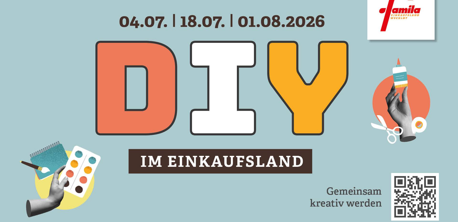 Gemeinsam kreativ werden im Einkaufsland am 04.+18.07 sowie 01.08. Gemeinsam kreativ werden im Einkaufsland am 04.+18.07 sowie 01.08.