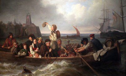 Gemälde „Abschied der Auswanderer“.