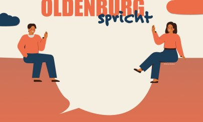 Logo „Oldenburg spricht“. Logo „Oldenburg spricht“.