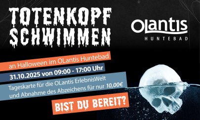 OLantis Totenkopfschwimmen an Halloween OLantis Totenkopfschwimmen an Halloween