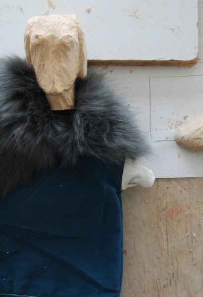 Handpuppe aus Holz