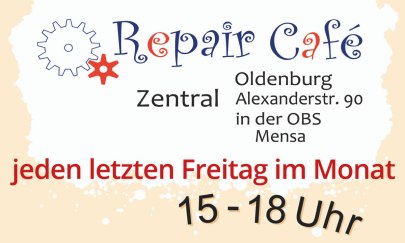 Repair Cafe Zentral 2026
Es gibt Reparaturunterst&uuml;tzung f&uuml;r Elektro-Kleinger&auml;te, Fahrr&auml;der, N&auml;hen, Stopfen, Mechanik, Notebooks auch W10/11 Updateverl&auml;ngerung und Linux https://endof10.org/ und nat&uuml;rlich Kaffee/Kuchen. Alles auf Spendenbasis.