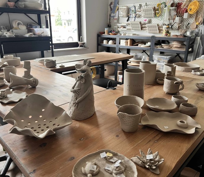 Töpferwerkstatt mit viel Charme