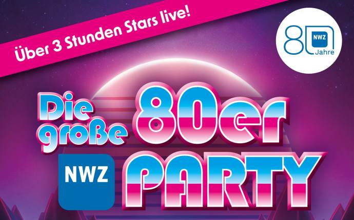 Die NWZ wird 80 Jahre alt und l&auml;dt zur gro&szlig;en 80er-Party!