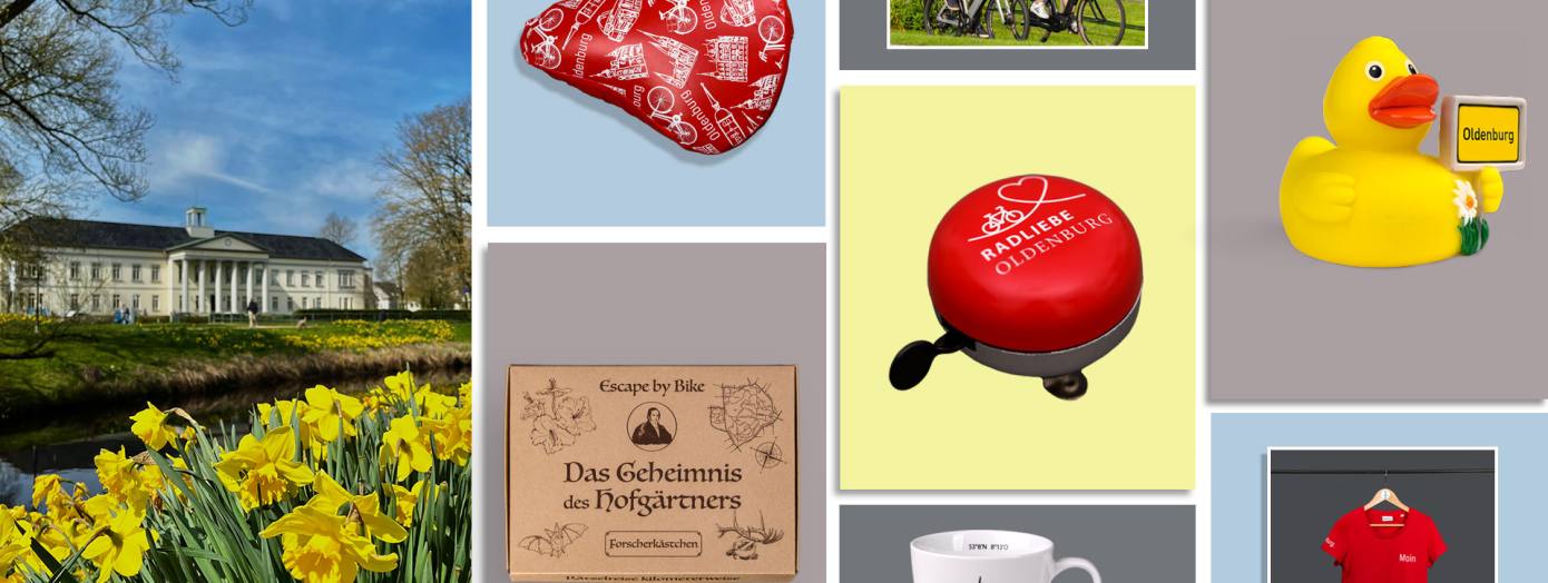 Oldenburg Souvenirs zum Thema Fr&uuml;hling und Fahrrad